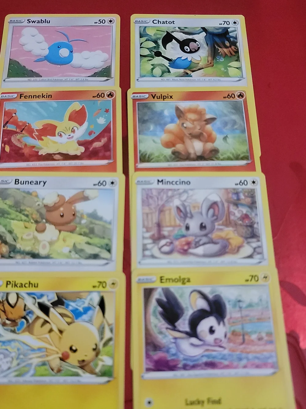 Pokemon Yellow-Bordered Kids Trading Cards - 8 Cards Non Holo